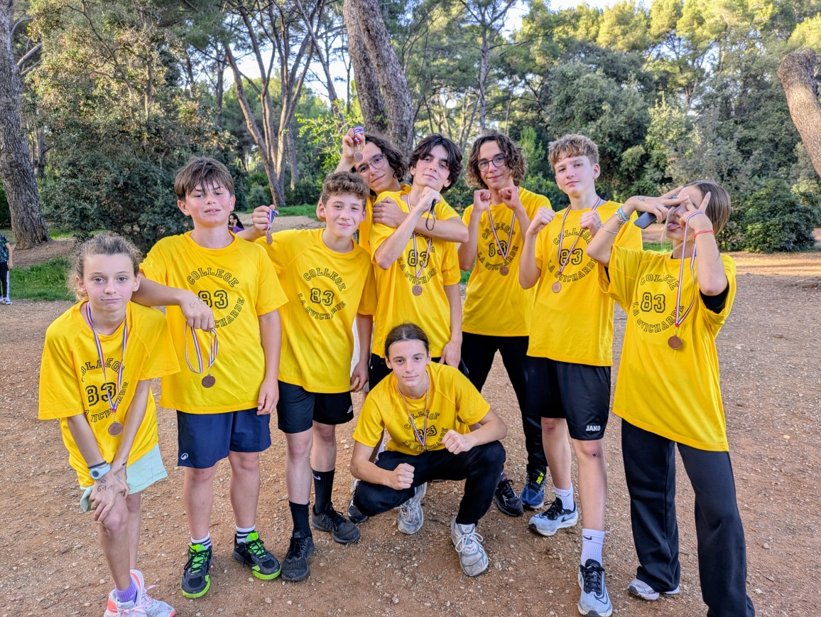 les minimes médaillés